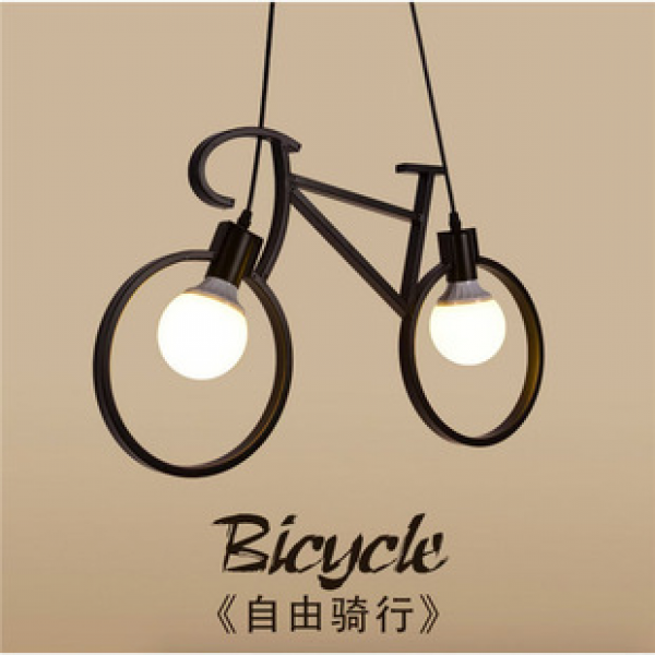 Nordic Creative Personalized Bicycle Pendant Art Restaurant Children's Room Bedroom Light Simple Corridor Yang Desk Lamp