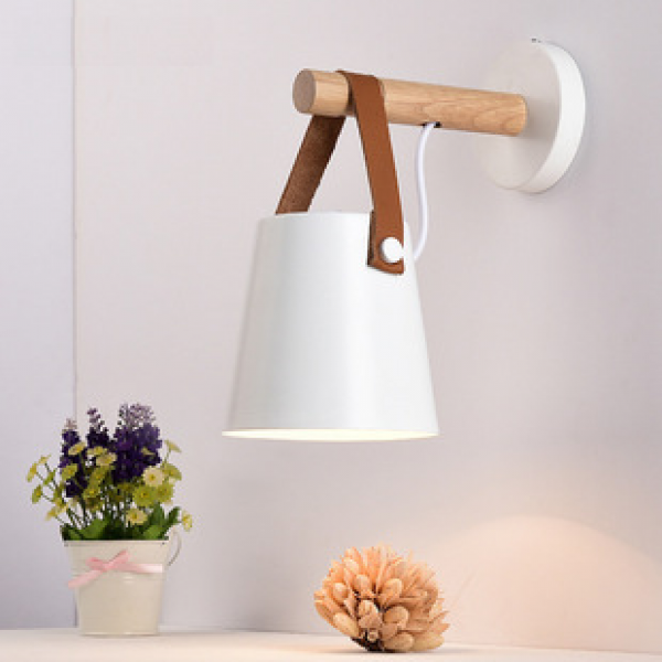 Retro style belt wall lamp American industrial style bedroom bedside lamp creative commercial store corridor wall lighting