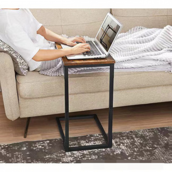Cross border wooden sofa, side table, coffee table, living room, bedroom, study, office, household, side table, small and simple iron tea table