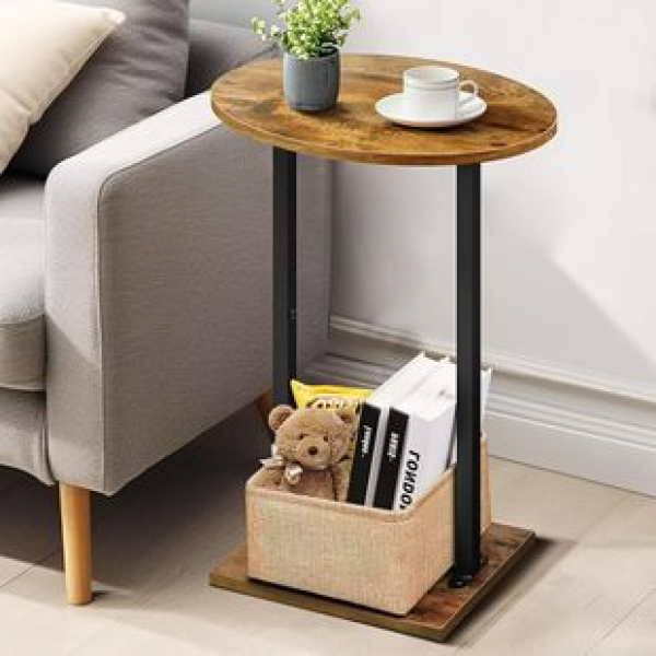 New style for living room, bedroom, circular living room, side table, sofa, side table with cloth basket, oval sofa, decorative table, trendy
