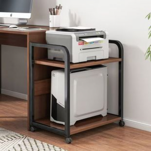 Multi functional bookshelf, file sorting rack, printer rack, floor standing storage rack, multi-layer office desk side storage rack