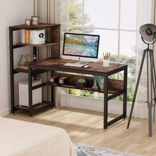 Factory direct sales of new computer desks, home corners, simple and practical bookshelves, integrated computer desks, office and learning furniture