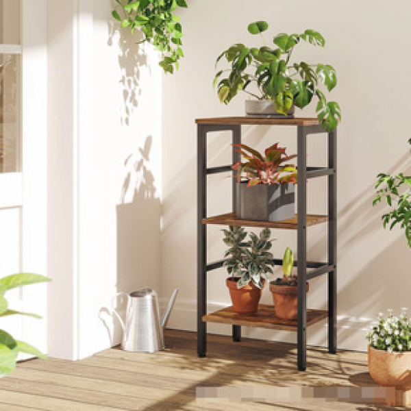 Factory direct sales multi-layer floor standing storage rack, living room potted plants, study, book sorting rack, iron simple storage rack