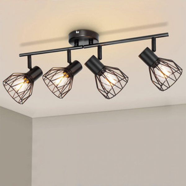 6-head foldable rotating US standard GU10 matte black European standard GU10 electroplated spotlight cross-border exclusive source factory