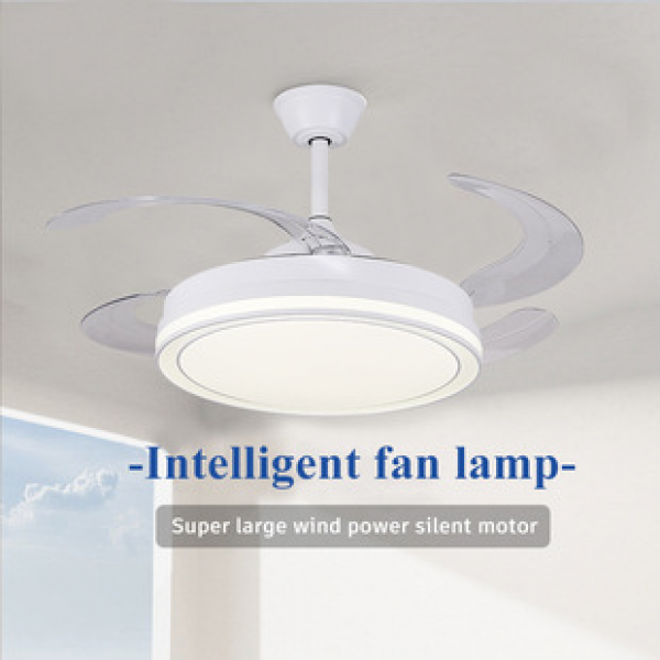 Invisible fan lights, ceiling fan lights, home dining rooms, bedrooms, ceiling lights, silent fans, pendant lights, remote control intelligent lighting fixtures