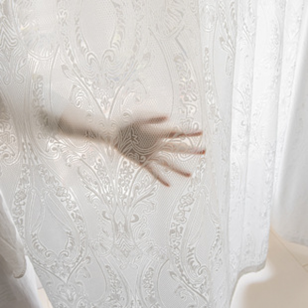 Cheese Cashmere Relief Window Screen Living Room Bedroom Balcony Dining Room French Transparent Curtain Screen Amazon Wholesale