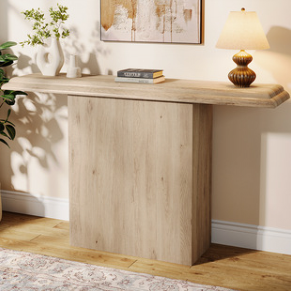 Cross border entrance table, American retro wooden style corridor, strip table, living room, non solid wood table, several consoles, trendy