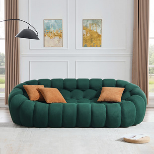 Cross border manufacturer direct sales minimalist compression sofa Roch Burger fabric bubble ball living room sofa football sofa design