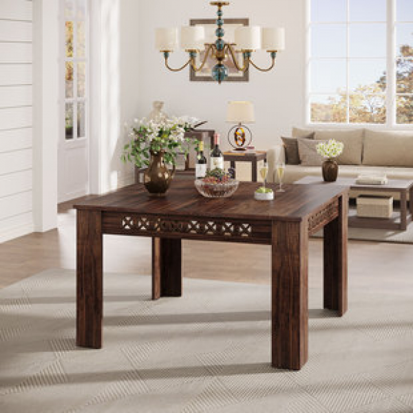 Cross border solid wood Eight Immortals table, household commercial antique dining table, chair, rustic restaurant, noodle restaurant, hotel professional dining table trend
