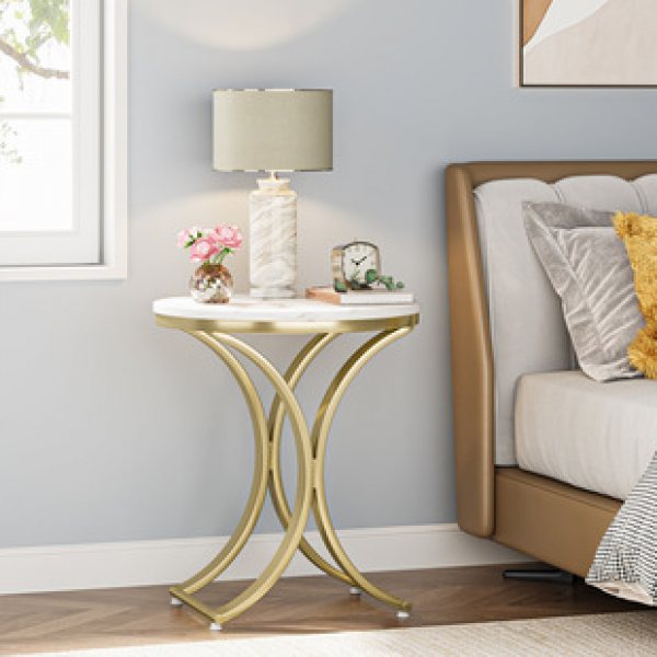 Cross border Italian minimalist sofa, side table, homestay, hotel table, small apartment, high-end feeling, leaning against the wall, rounded edges, a few corners, trendy