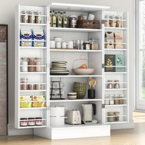 Household large capacity kitchen integrated cabinet storage cabinet, modern and simple storage cabinet, living room wall mounted wine cabinet