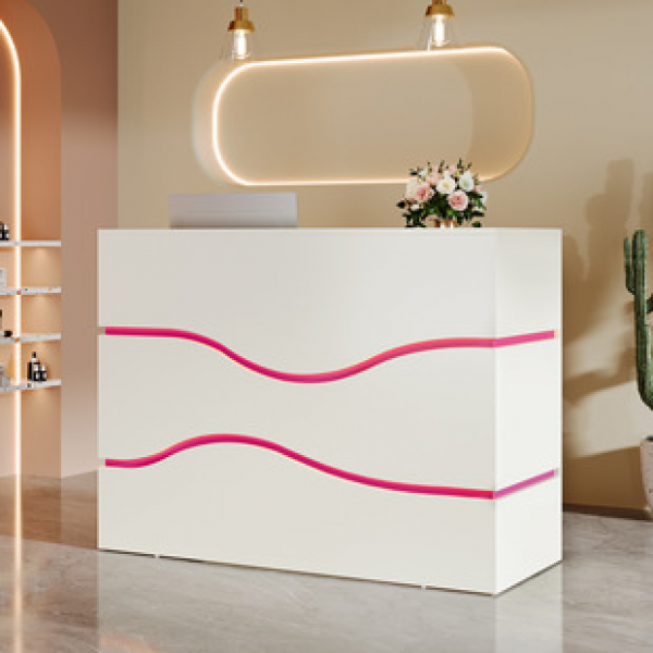Cross border modern cash register counter, bar counter, minimalist clothing store, hotel welcome desk, reception desk, company office desk