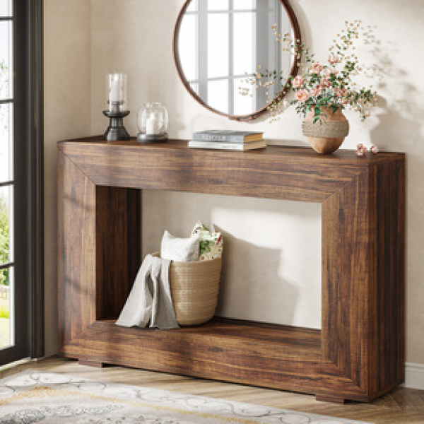 Ancient Wabi Sabi style desk in the entrance table, homestay desk, table, strip table, vintage table, end view table, light luxury American entrance table