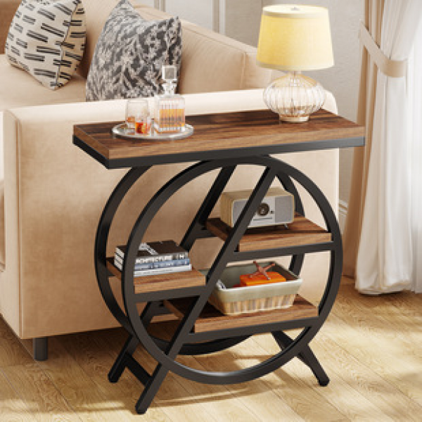 Cross border American style Wabi Sabi style retro vintage vintage small tea table, small living room, homestay, hotel bedside table