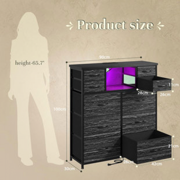 Cross border multifunctional bucket cabinet, bedroom, living room, TV cabinet, multiple non-woven drawers against the wall, storage space, large factory direct sales