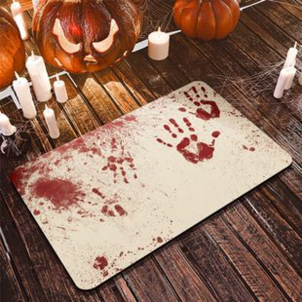 Halloween cross-border printed household floor mat, household floor mat, bathroom door mat, square bathroom diatomaceous earth floor mat