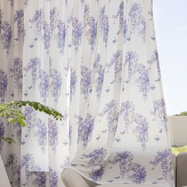 1pc new purple grape cloth curtain, gauze curtain, home shading, living room, bedroom, office, party, daily decoration