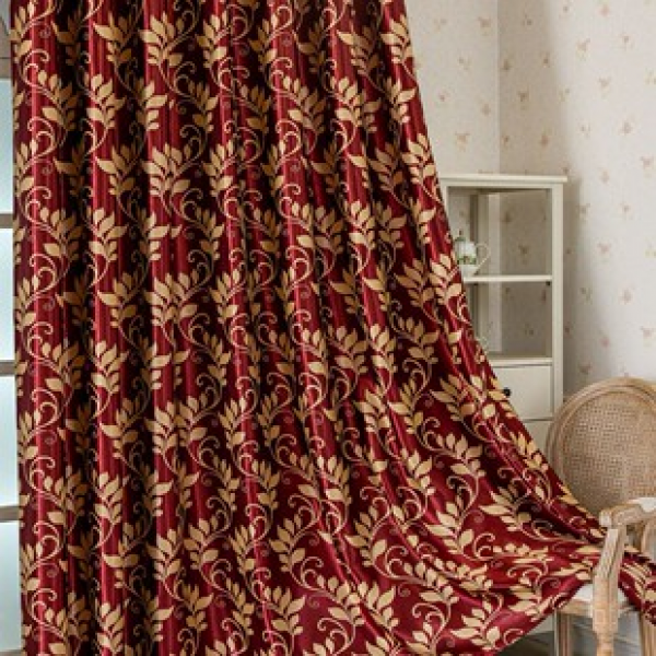 1PC New Cationic Jacquard Curtains Living Room and Bedroom Decoration Curtains Personalized Decoration Pole Windows Screen Windows