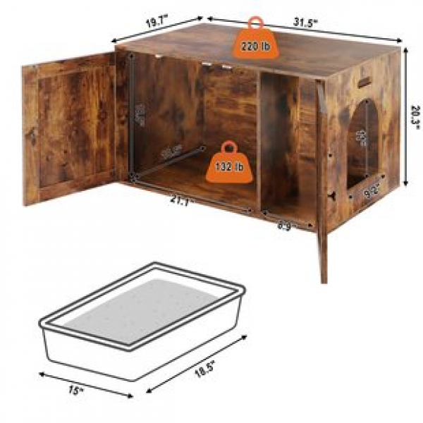 Customizable home indoor space, free cat cabinet, cat house, cross-border dedicated solid wood cat cage, large space integrated cat bed