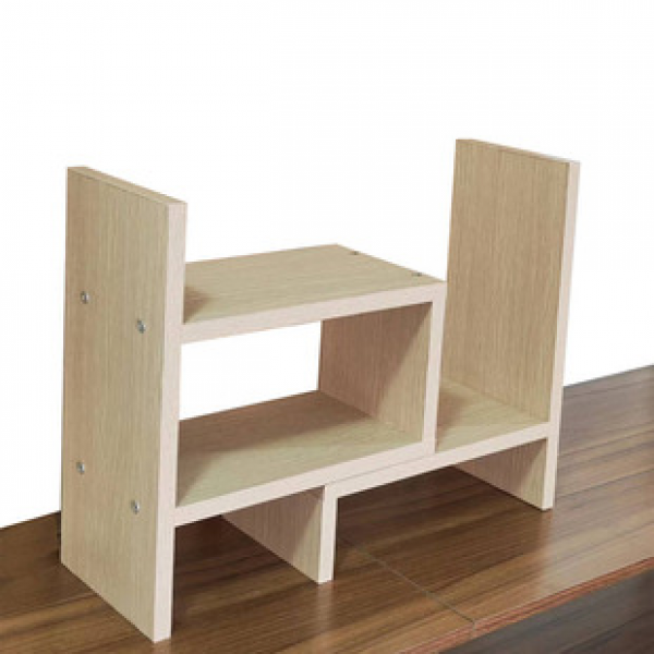 Simple small bookshelf, creative and space saving, office desktop storage rack, bookshelf, simple desktop shelf, student home use