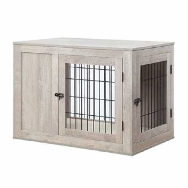 Pet box, tea table, wooden dog furniture, dog box, indoor movable tray decoration, dog bed, small/medium/large dog