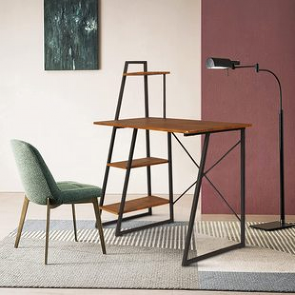 Customized home minimalist office desk, simple study room, student study desk, computer desk, desktop, no installation desk, trendy