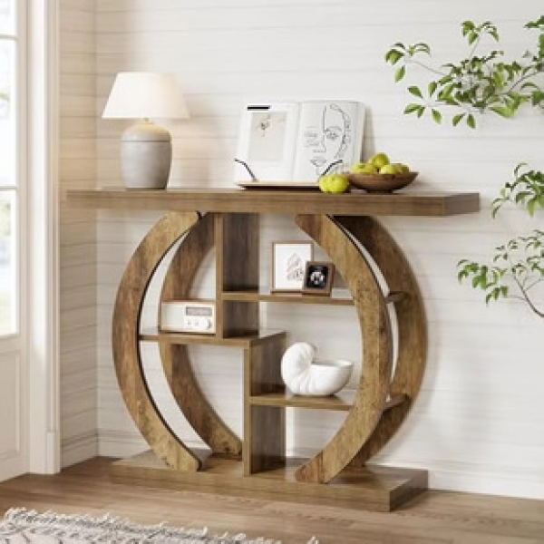 Cross border direct sales Nordic multi-layer shelf decoration foyer cabinet modern simple foyer table light luxury bookshelf against the wall trendy