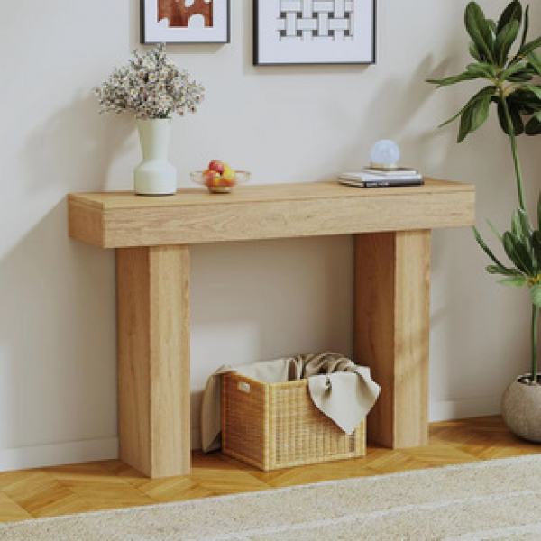 Cross border medieval entrance table, vintage solid wood pattern, living room, wabi sabi style entrance table, high-end entrance table, hallway
