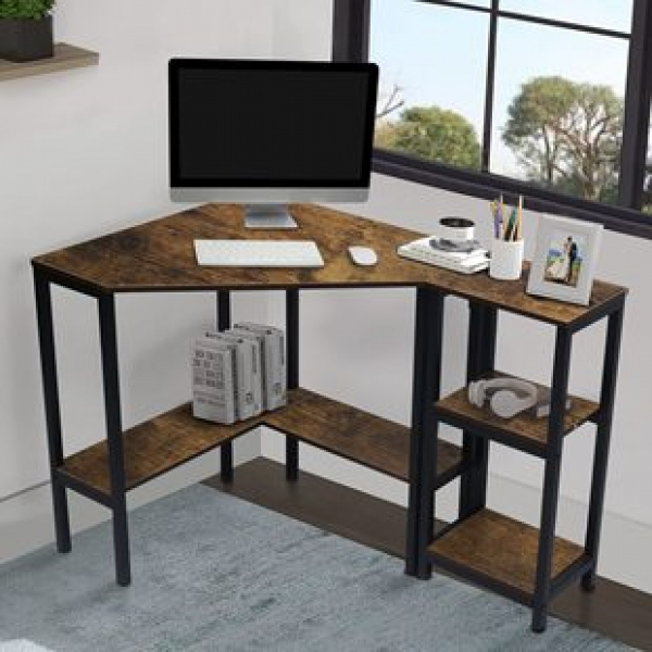 Customized Home Study Bedroom L-shaped Computer Desk Office Furniture Simple and Fashionable Multi Layer Trendy