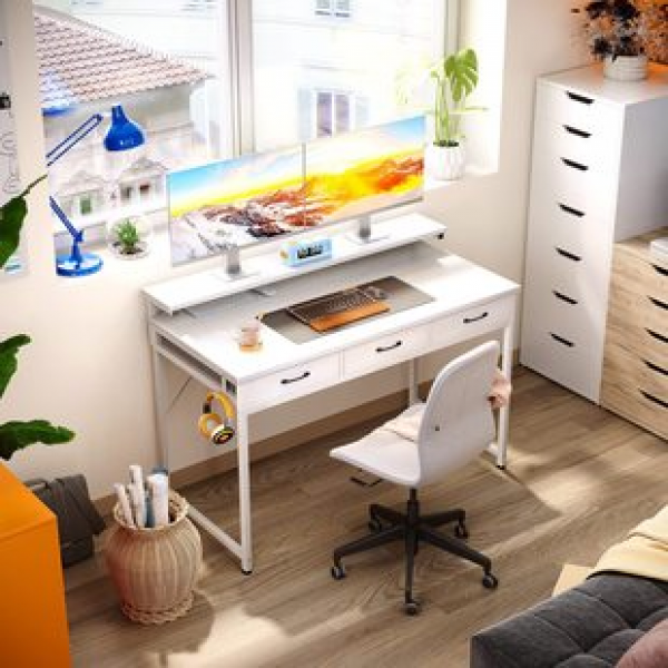 Support customized wholesale computer desks, home writing desks, study desks, minimalist bedroom desks, student desktop desks, and office desks