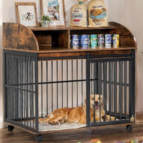 Modern family super sturdy dog leash can store indoor pets, dog cages with storage drawers, pet cabinets, trendy