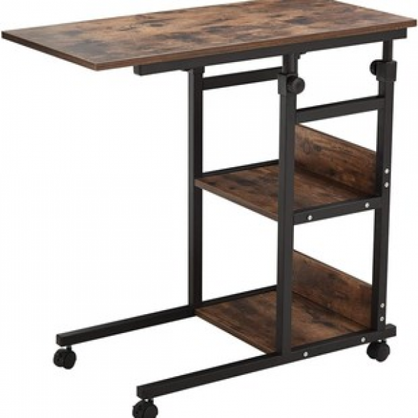 Factory direct sales simple writing desk bedside desk office desk edge desk trendy mobile computer desk adjustable height