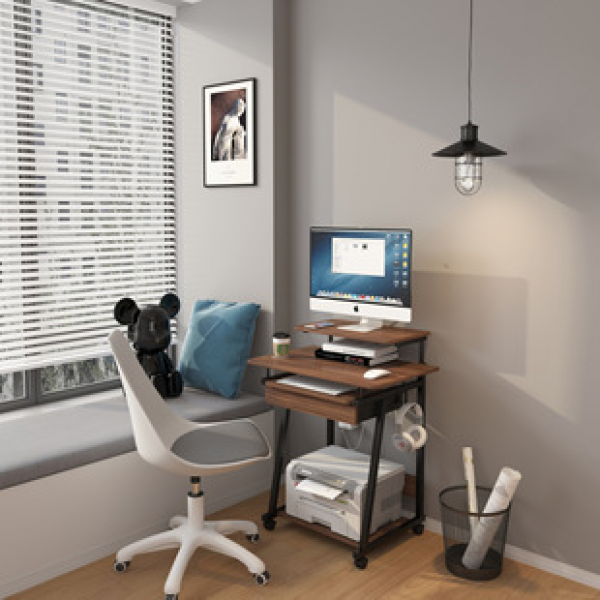 Home Student Desk Lift Dormitory Lazy Computer Desk Manufacturer Supplies Desktop Mobile Desk Bedroom