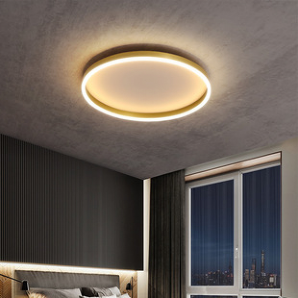 Minimalist style bedroom light, Nordic cross-border modern small living room light, LED creative circular study, master bedroom ceiling light