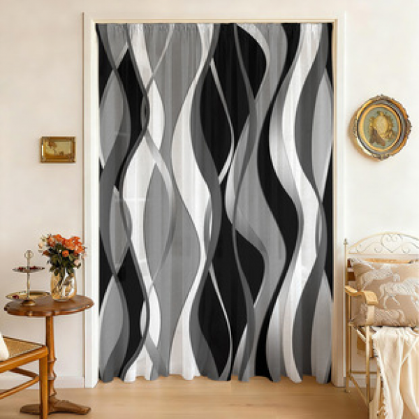 1pc new 2025 abstract geometry series window screen 3D digital printing manufacturer direct sales bedroom living room decoration wear