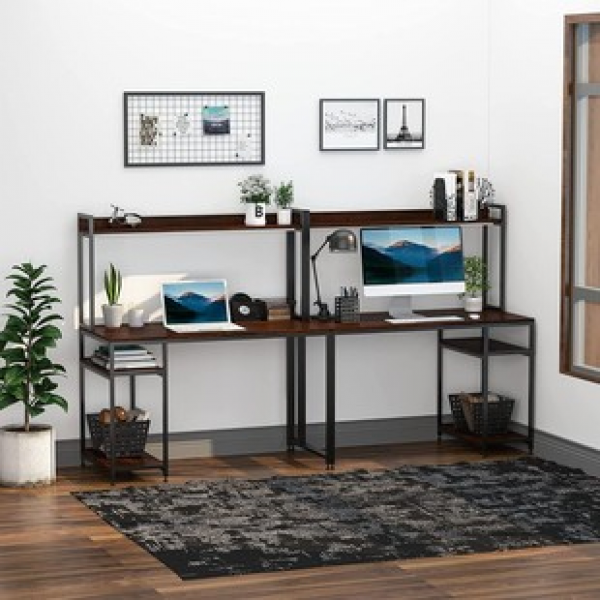 Desk storage rack, bookshelf on the desk, space saving multi-layer storage rack, student multifunctional desktop storage rack, office