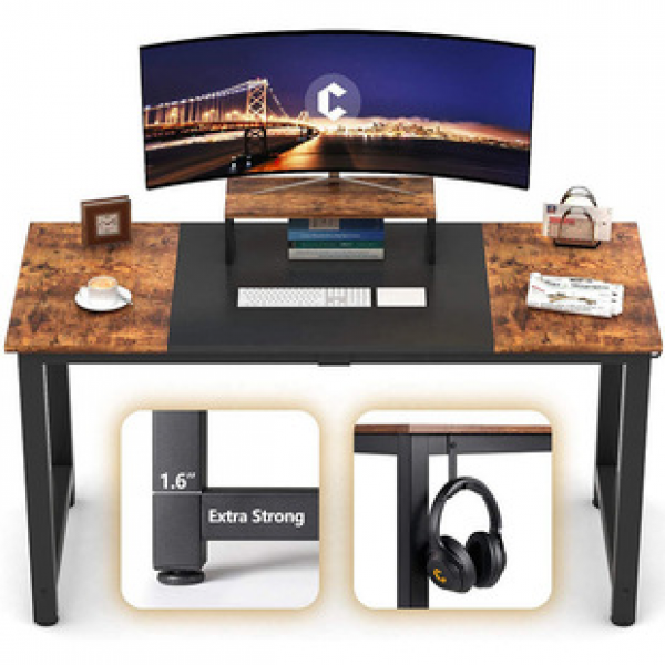 Amazon hot selling creative color blocked computer desk, student home writing desk, gaming computer desk, cross-border manufacturer direct sales