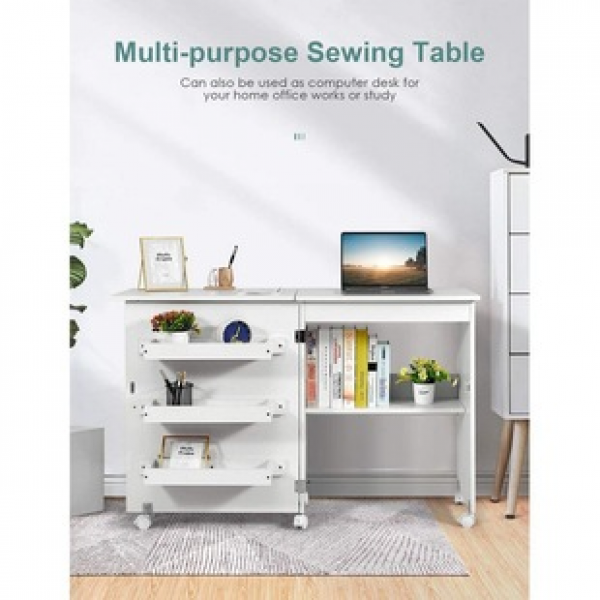 Cross border adaptation of various household sewing machine workbenches, sewing machine tables, folding computer tables, lifting sewing storage tables