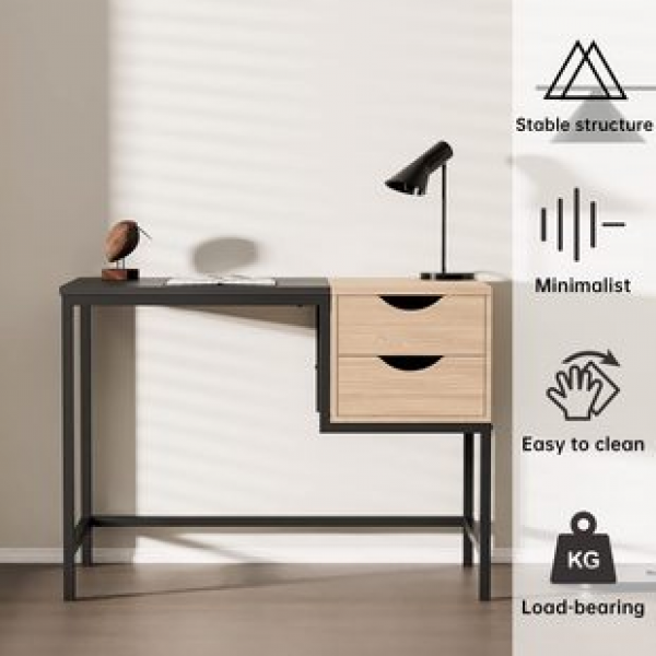 Foreign trade source bedroom study single office desk steel wood structure simple desk student desk desktop computer desk