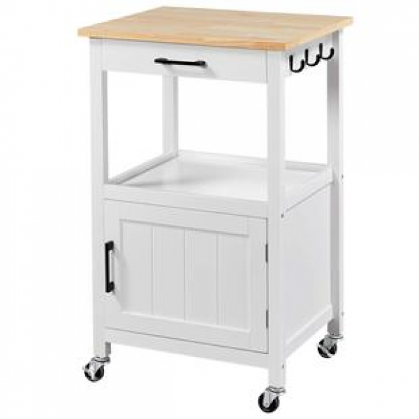 Multi functional storage cabinet cross-border exclusive white retro bedside table bedroom small with S-hook iron pure plate trendy