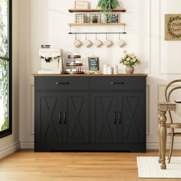 Cross border solid wood kitchen cabinets, household minimalist style storage cabinets, multifunctional high aesthetic and versatile shelves, trendy