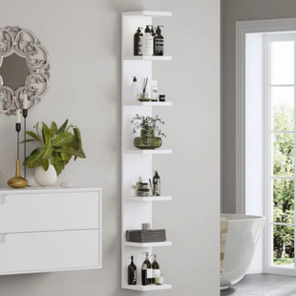 Cross border wall mounted multi-layer straight shelf wall display partition floating shelf living room bedroom wall bookshelf