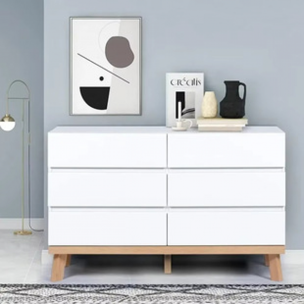 Nordic wooden style five bucket cabinet, bedroom storage cabinet, wall mounted storage cabinet, living room sofa bucket cabinet, bedside storage cabinet