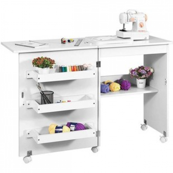 Cross border sewing machine table folding computer table lifting sewing storage table suitable for various household sewing machine workbenches