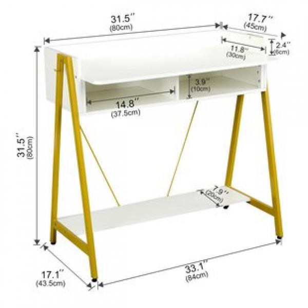 Mobile computer desk, modern and simple bedside table, small-sized mini computer desk, home desktop desk