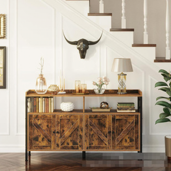 American industrial style storage cabinets, storage cabinets, household living rooms, entrance cabinets, wrought iron solid wood dining cabinets, storage racks