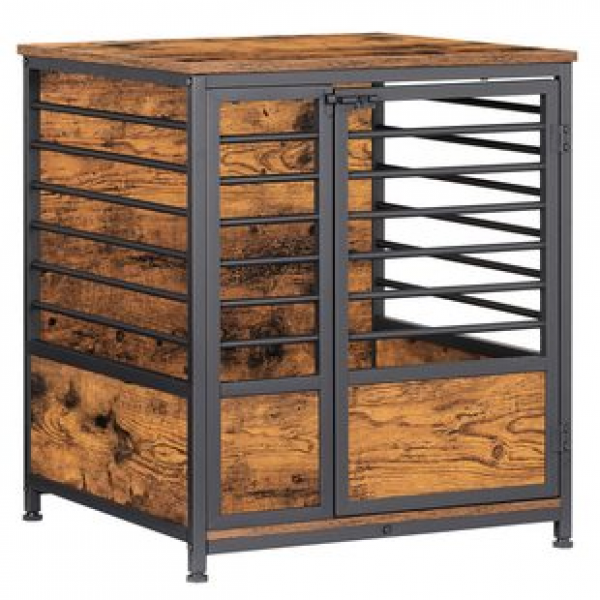 Dog Furniture Large Size Dog House Indoor Furniture Dog House Side Table Modern Furniture Bedroom Pet Iron Wooden Cage