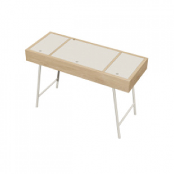 Italian minimalist desk, computer, light luxury, modern girls' bedroom, small apartment, ins style makeup table, dressing table integrated