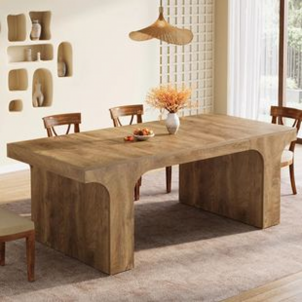 American style minimalist solid wood coffee table, living room, household tea table, small apartment, modern minimalist model room, light luxury coffee table, trendy