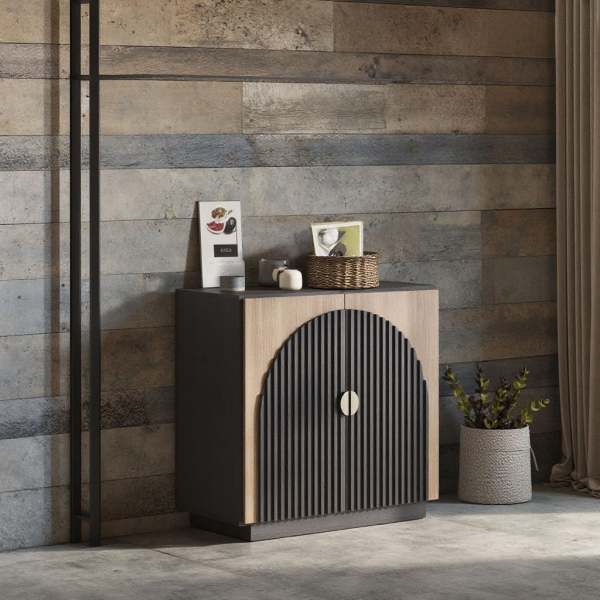 Wholesale OEM Narrow Console Table Black Sideboard Buffet Cabinet with Storage for Dining Room Kitchen Living Room
